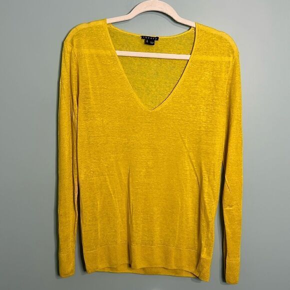 Theory Linen Lightweight Sweater P/TP - Picture 1 of 8